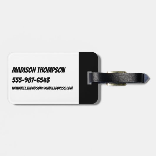 Powerpuff Girls Face Pattern Bagagelabel (Achterkant horizontaal)