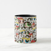 Powerpuff Girls Face Pattern Mok (Midden)