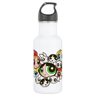 Powerpuff Girls Face Pattern Waterfles