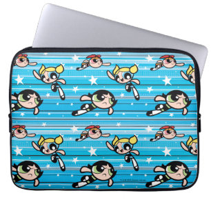 Powerpuff Girls Star Pattern Laptop Sleeve