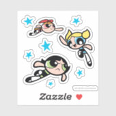 Powerpuff Girls Star Pattern Sticker (Vel)