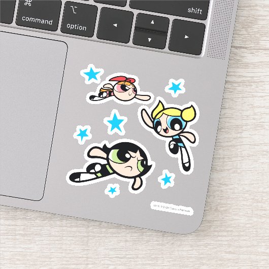 Powerpuff Girls Star Pattern Sticker (Detail)