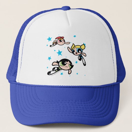 Powerpuff Girls Star Pattern Trucker Pet (Voorkant)