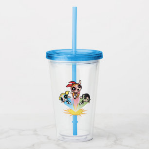 Powerpuff Girls starten in de lucht Acryl Drinkbeker
