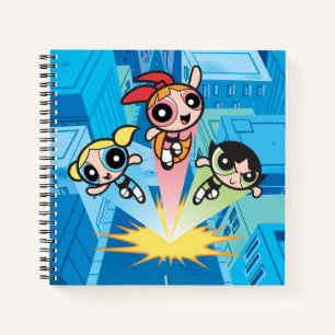 Powerpuff Girls starten in de lucht Notitieboek