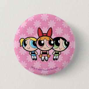 Powerpuff Girls: Suiker, specerijen en alles wat N Ronde Button 5,7 Cm