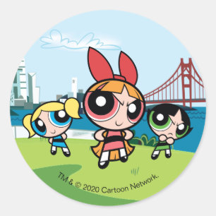 Powerpuff Girls Super Fierce Ronde Sticker