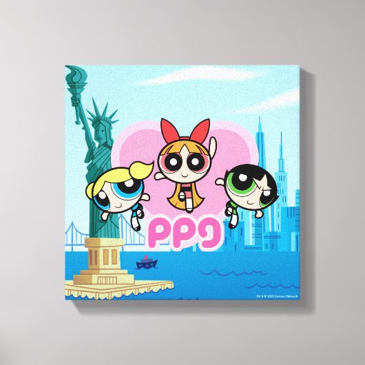 Powerpuff Girls Team Geweldige Canvas Afdruk (Voorkant)