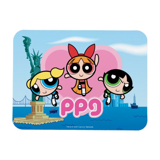 Powerpuff Girls Team Geweldige Magneet (Horizontaal)