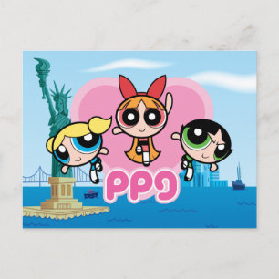Powerpuff Girls Team Geweldige Uitnodiging Briefkaart