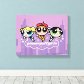 Powerpuff Girls Team Logo Canvas Afdruk (Insitu (Houten vloer))