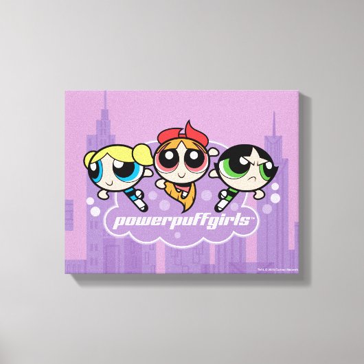 Powerpuff Girls Team Logo Canvas Afdruk (Voorkant)
