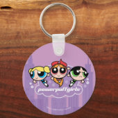 Powerpuff Girls Team Logo Sleutelhanger (Voorkant)