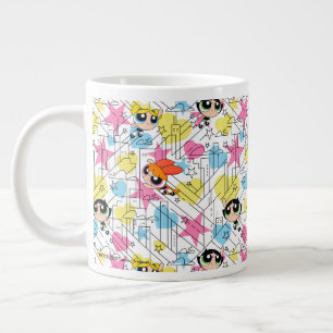 Powerpuff Girls Townsville Pattern Extra Grote Beker