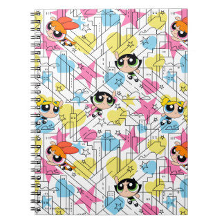 Powerpuff Girls Townsville Pattern Notitieboek