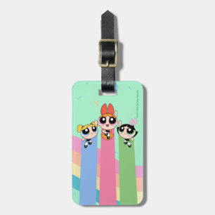 Powerpuff Girls vliegen hoog Bagagelabel