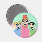 Powerpuff Girls vliegen hoog Magneet (Voorkant / Achterkant)