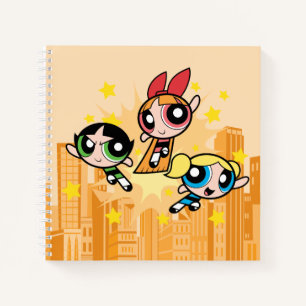 Powerpuff-meisjes redden de dag notitieboek