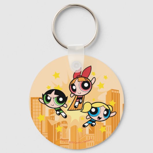 Powerpuff-meisjes redden de dag sleutelhanger (Voorkant)