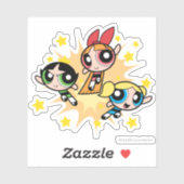 Powerpuff-meisjes redden de dag sticker (Vel)