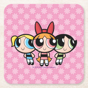 Powerpuff-meisjes: suiker, specerijen en alles wat vierkante kartonnen onderzetter