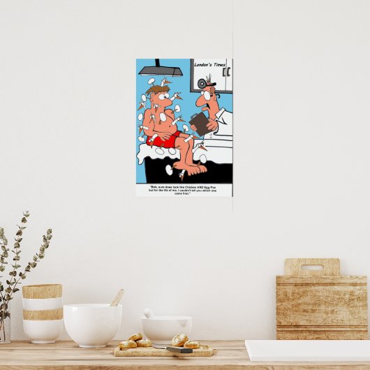 Pox de poulet et d'oeufs Posters d'art collectif a (Cuisine)