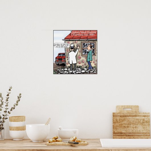 Pox op uw huis Funny Poster (Keuken)