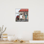 Pox sur votre maison Poster drôle (Cuisine)