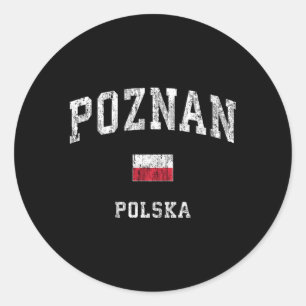Poznan Polen Polska Atletische Sport Ronde Sticker