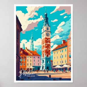 Poznan Polen Reizen illustratie Poster
