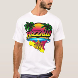 Pozzallo Sicilia Zonsondergang met Palmen T-shirt