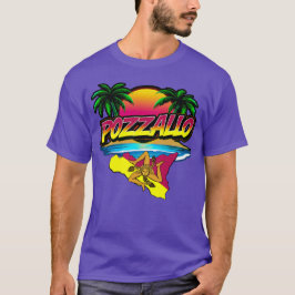 Pozzallo Sicilia Zonsondergang met Palmen T-shirt