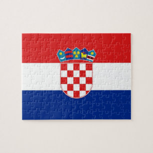 Pozzle met vlag van Kroatië Legpuzzel