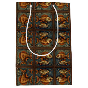 PP 572 Steampunk Vissen 3 van 3 Medium Cadeauzakje