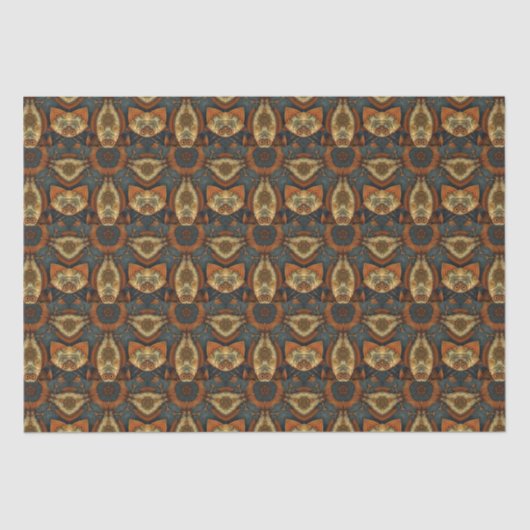 PP 573 Steampunk Vissen Decoupage 1 van 3 Tissuepapier (Voorkant)