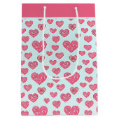 Ppaisley coeurs rose valentine moyen sac cadeau (Dos)