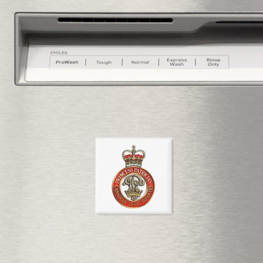 PPCLI-Pet badge op witte achtergrond Magneet (Insitu (Vaatwasser))