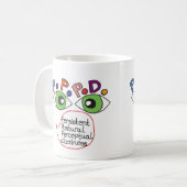 PPD-bewustzijnsbalans stoornis duizeligheid mok (Voorkant links)