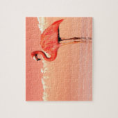 pPink flamingo in het 3D water - geef terug Legpuzzel (Verticaal)