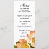 Pple Blossom Waterverf Stems Wedding Menu (Voorkant)