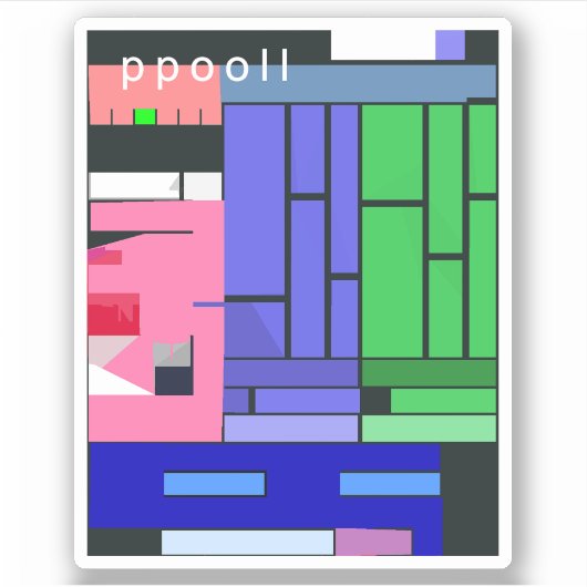 ppool / flop@ sticker (Voorkant)