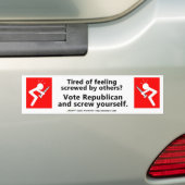 PPOV-Bumpersticker - Gevoelig geschrokken? Bumpersticker (Op auto)