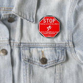 PPOV-Button - Stopteken Ronde Button 5,7 Cm (In situ)