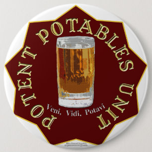 PPU (Potent Potables Unit) (rood) Ronde Button 6,0 Cm