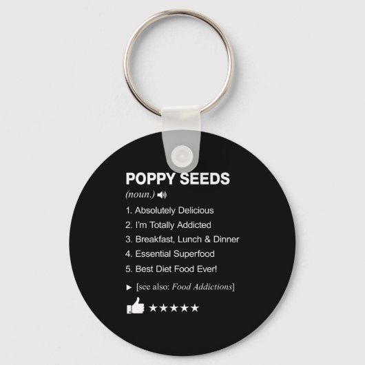Ppy Seeds Definition Meaning Funny  Sleutelhanger (Voorkant)