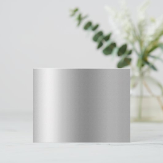 Pr103 SILVER GLEAM SHINY BACKGROUNDS SJABLONEN DIG Briefkaart (Staand voorkant)