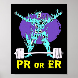 PR of ER Gym Gewichtheffen Bodybuilding Spierbouw Poster