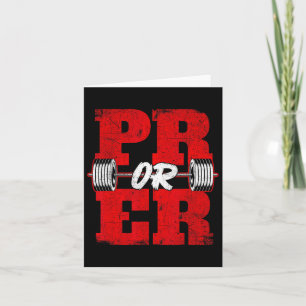 PR of ER - Workout Gym Gewichtheffen Bodybuilding Kaart