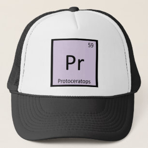 Pr - Protoceratops Dinosaur Periodiek Systeem Symb Trucker Pet