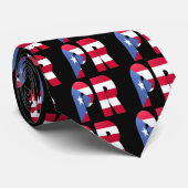 PR (Puerto Rico) Stropdas (Opgerold)